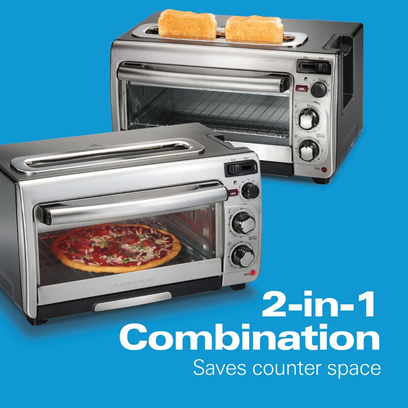 (brand new purchases unopened)Hamilton Beach 2-in-1 Oven & Toaster, Space-Saving Design